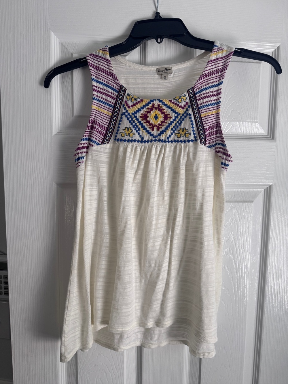 Chip and Pepper Tank Top Embroidery Tank Boho Peasant Top Southwestern